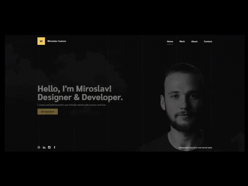 Personal Portfolio Site portfolio ui deisgn ux design webdesign website