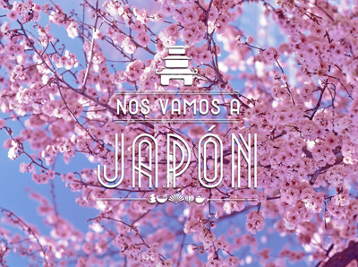 Japan postcard photo typography