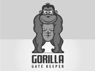 Gorilla Logo animal gatekeeper gorilla guard rainforest shopsense