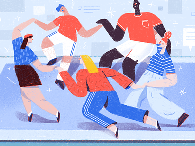 Keep Your Family Connected With Todoist calm character doist editorial illustration life peaceful productivity teamwork todoist web