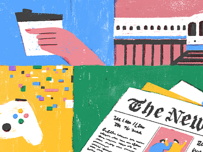 How The New York Times’ Smarter Living Editor Gets Things Done calm character design doist editorial header illustration life peaceful procreate productivity sketch todoist web