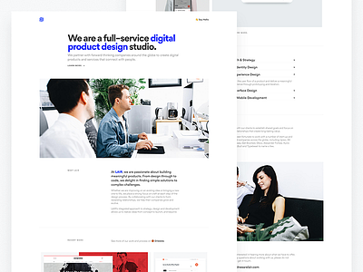 LAIR - Website Launch agency business clean lair studio launch minimal one pager studio wearelair website