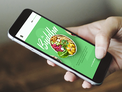 BowlsOnBree Mobile app buddha concept design food healthy interface landing mobile ui ux web