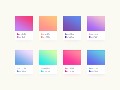 Soft Gradients (.sketch, .psd, .xd) color combination color scheme colors download free freebie gradients pantone psd sketch xd