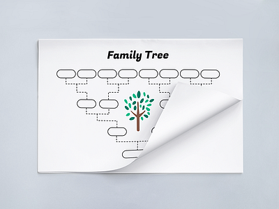 Simple Family Tree Template family tree template genealogy print printable family tree school vector
