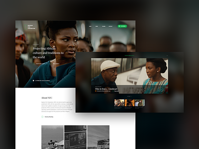 NFC Website - Showreel film minimal ui ui design website design