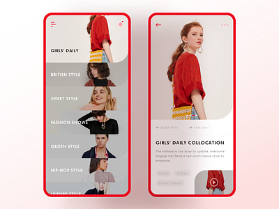 Dress collocation app design dress collocation interface sketch ue ui