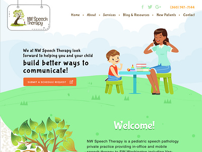 Speech Therapy graphic design web development website design websitedesign