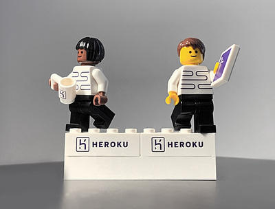 Heroku Legos heroku lego logo design