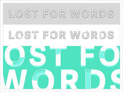 Lost For Words Logo Concept concept line work logo typography