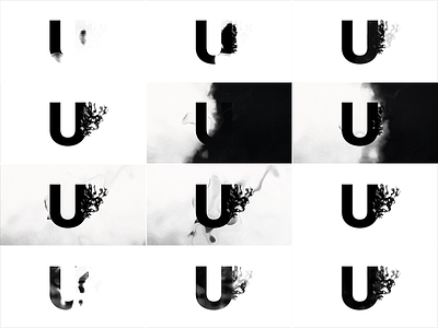 Unbound - Animated U animation frames ink logo