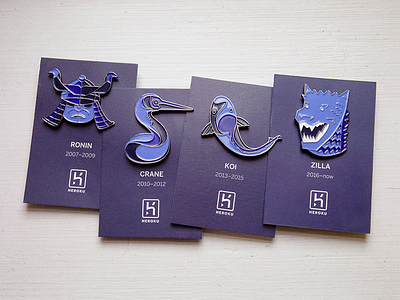 Heroku 10 Year Anniversary Pins