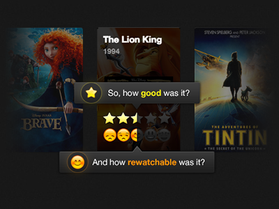 Goodfilms Poster Infographic brave example explaination films goodfilms helper infographic movies redesign the lion king tintin ui ux