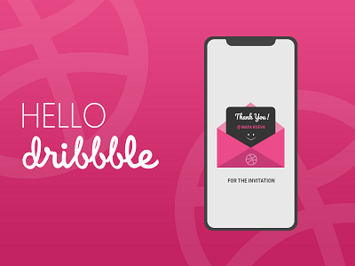 Hello Dribbble! app design debut shot design first shot graphic design graphics illustration thank you ui design