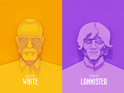 TV series posters design graphic design poster tv tyrion lannister walter white
