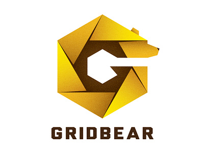 Grid Bear - Logo Design bear brand corporate design grid identity logo origami