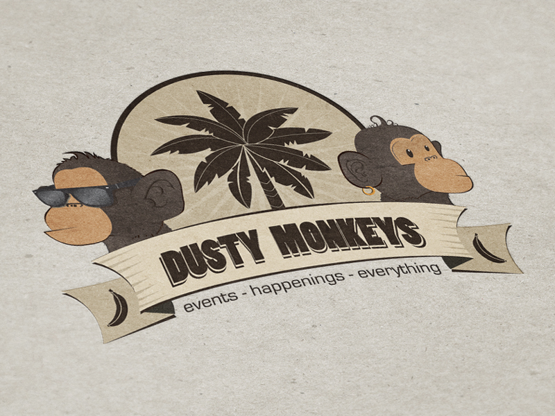 Dusty Monkeys - Logo Design by Daru Sim on Dribbble