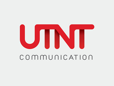 UTNT - Logo communication design gadget logo red t u