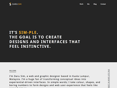 New Personal Portfolio Website black dark design gold personal portfolio responsive website