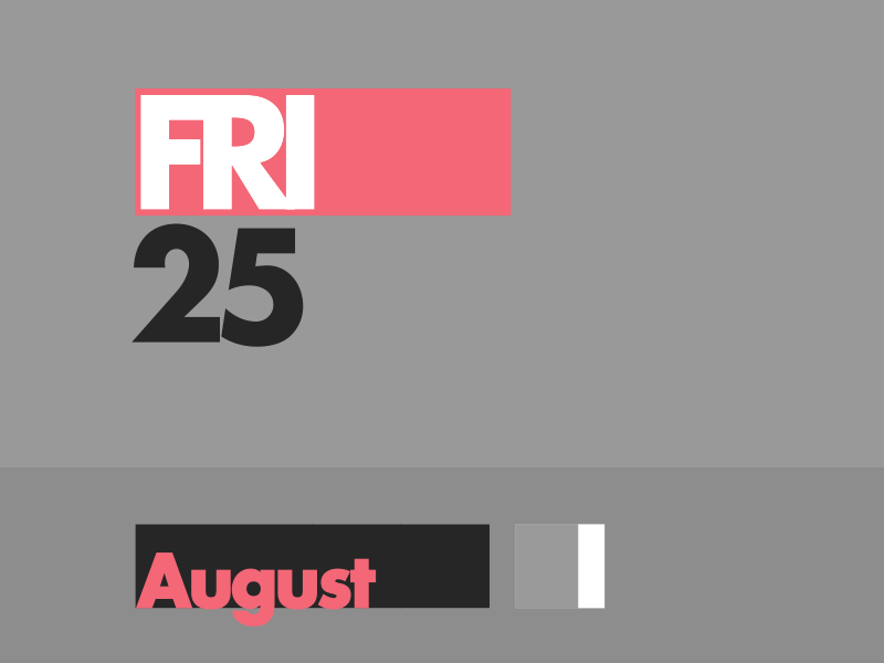 Widget animation august calendar design gif loop minimalist motion ui widget