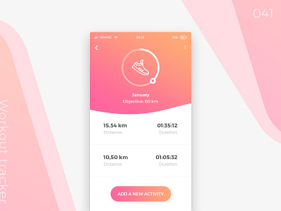 Daily UI #041 - Workout Tracker