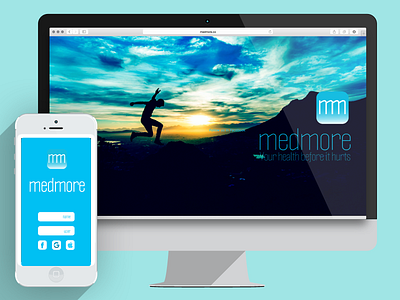 Medmore desktop & App app app icon interfase design logo logo design ui user interfase