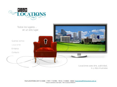 Film Locations Home interfase design logo logo design ui user interfase