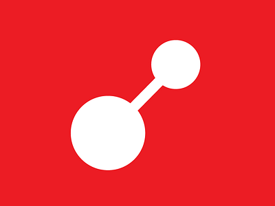RedLINES App icon app circles connection icon logo networking red simple