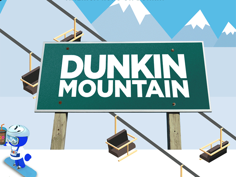 Dunkin Mountain mobile design mobile game