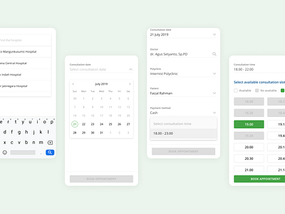 Doctor Appointment Form app appointment booking doctor first shot healthcare hospital medical mobile patient ui ux