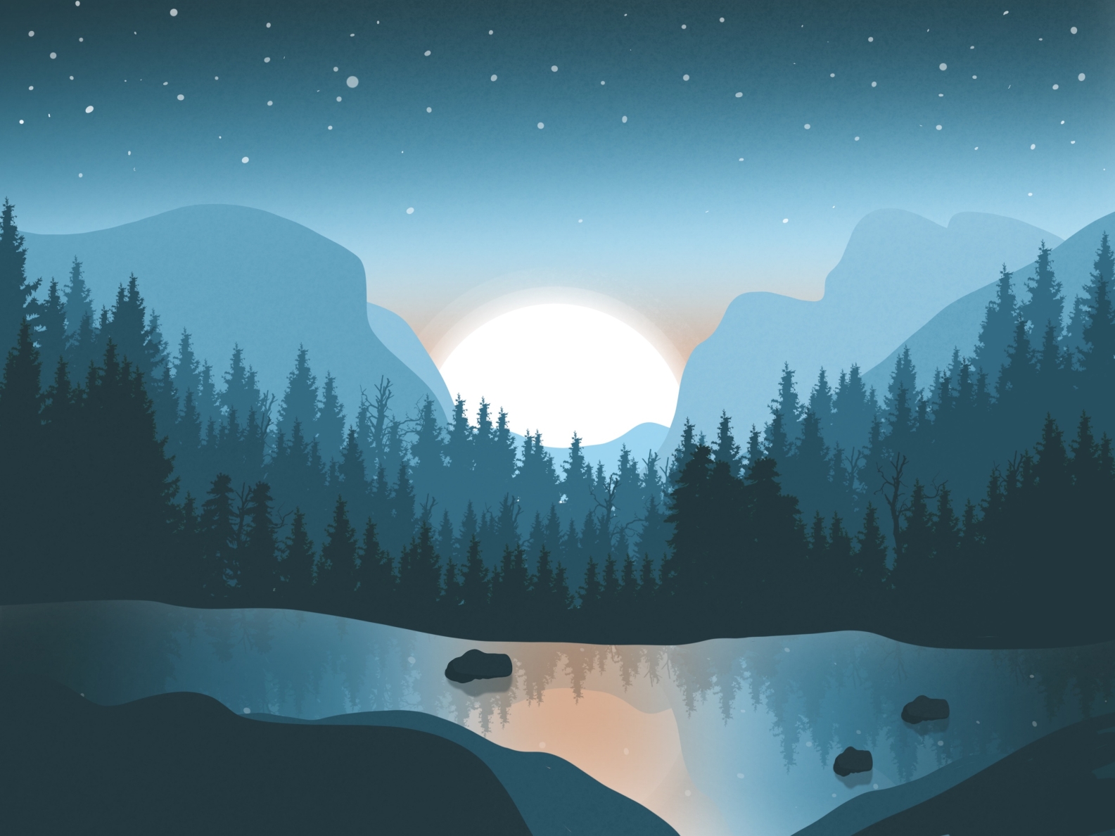 Yosemite Valley by Jade Bernou on Dribbble