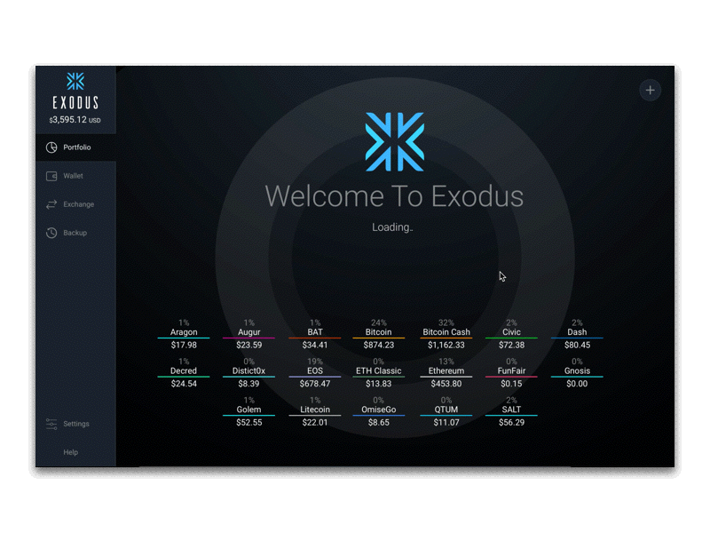Exodus adobe animation bitcoin branding design dribbble ecommerce font gif illustration product design ui webdesign