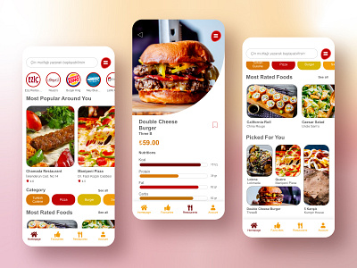 Restaurant Finder App by Cagri Gokoglan on Dribbble