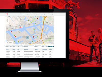 Port of Amsterdam - Web Application app design sketch ui ux web