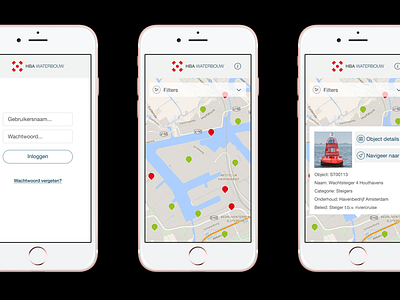 Port of Amsterdam - Smartphone Application app design sketch ui ux web