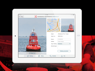 Port of Amsterdam - Tablet Application app design sketch ui ux web