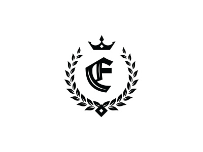 Letter E Logo blackletter calligraphic crown e emblem laurel wreath letter e letter logo logo logo design royal typography unifraktur