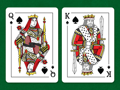 King Queen Jack Playing Cards by Le Khuong on Dribbble