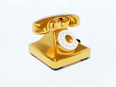 Golden Phone WIP 3d blender gold golden object reflection shine shiny smooth yellow