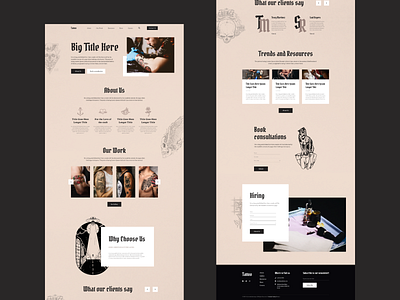 Tattoo Studio - Website WIP