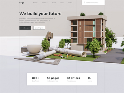 Architecture agency website - WIP