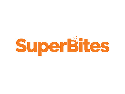 Super Bites Logo bite design food graphic design illustrator logo logo design logotype orange