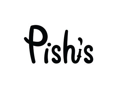 Pishs Pipes Logo blackandwhite bouncy brandidentity branding hose identity illustrator logo logodesign logotype pipe pipes soft type typography vector water