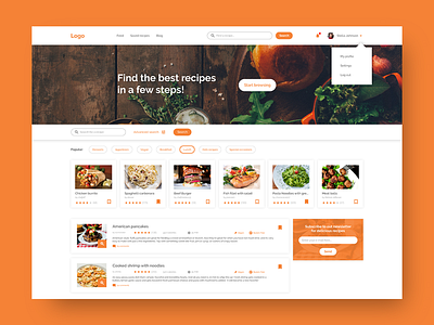 Food Recipes Website