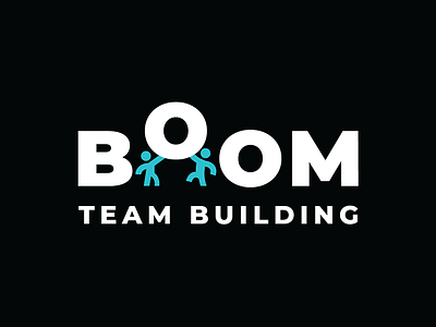 Boom Team Building Logo action adventure agency boom branding explosion identity logo logo design o people team team building vector