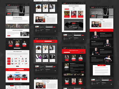 Website for a street workout association athlete calisthenics dark theme fitness fitness website health landing page sport street workout strength strong ui ui design ux ux design ux ui webpage website website design