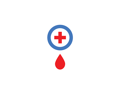 Blood Donation Logo blood blood donation branding donation drop healthcare help hospital logo magnifying glass medicine red cross search
