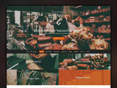 Butcher website big butcher header images raw webdesign website
