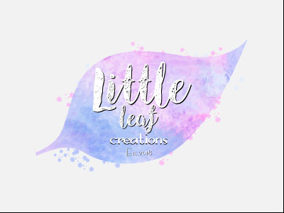 Little Leaf Creations adobe cc color colour design handdrawn illustrator leaf logo water watercolor