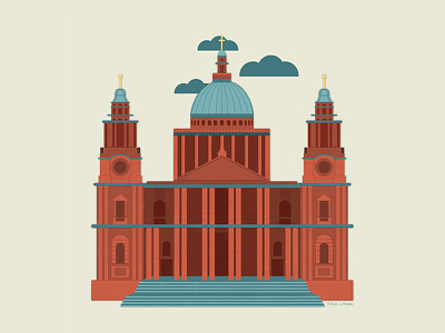 St.Paul's Cathedral cathedral illustration landmark london stpauls